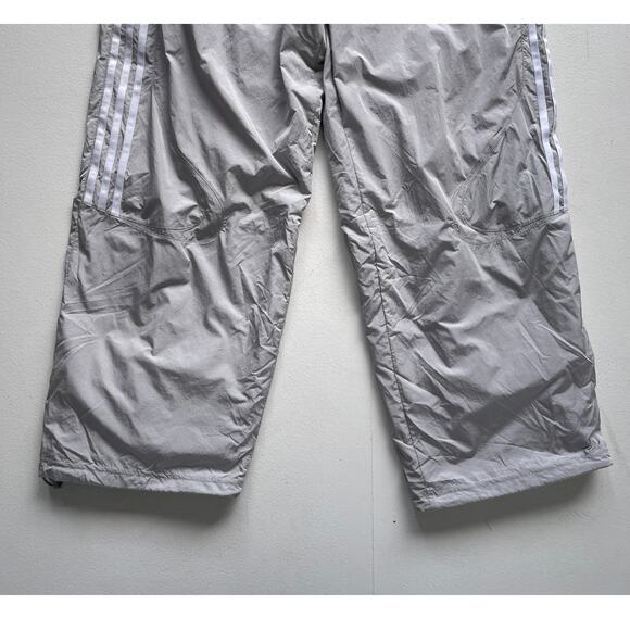 Adidas Adicolor Women Teamgeist Oversized Track Pants Sz M / Gray Wide Leg Baggy - Picture 5 of 12
